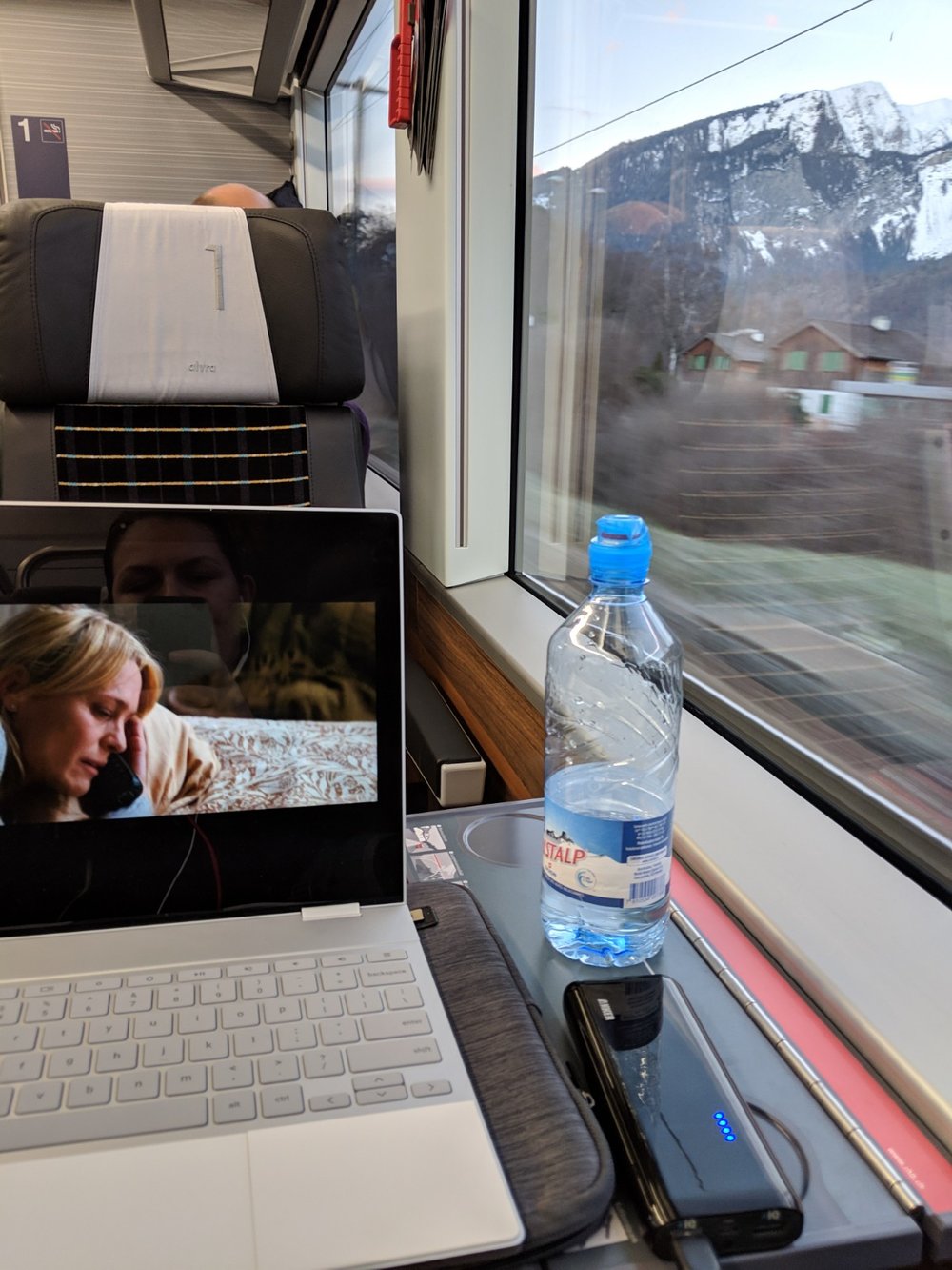 Train Ride Switzerland Winter